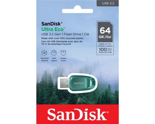 USB флеш накопичувач SanDisk 64GB Ultra Eco USB 3.2 (SDCZ96-064G-G46)