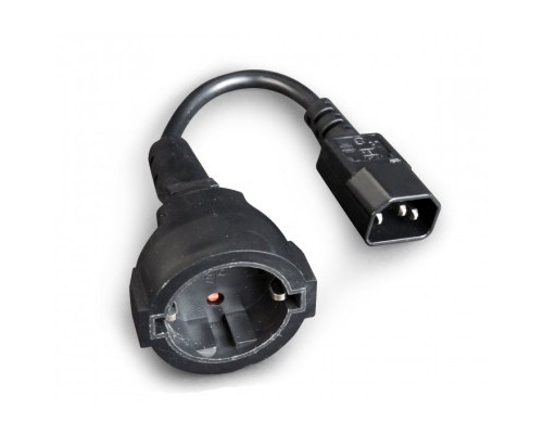 Кабель живлення C14 male to Schuko female 0.15 Cablexpert (PC-SFC14M-01)