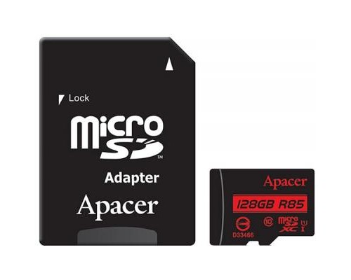 Карта пам'яті Apacer 128GB microSDXC Class10 UHS-I (AP128GMCSX10U5-R)