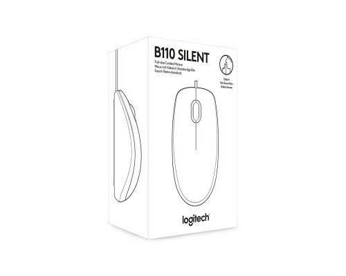 Мишка Logitech B110 Silent Black (910-005508)