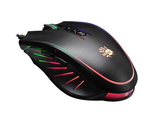 Мишка A4Tech Bloody Q81 Neon XGlide Curve Black