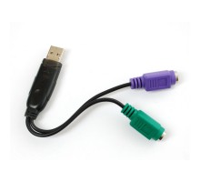 Перехідник Dynamode USB 1.1 A Male - 2*PS/2 (USB to PS/2)