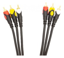 Кабель мультимедійний 3xRCA (M) to 3xRCA (M) 1.5 m PowerPlant (CA911714)