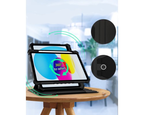 Чохол до планшета BeCover Armor Leather 360 Samsung Galaxy Tab A8 10.5 (2021) SM-X200/SM-X205 Black (708890)