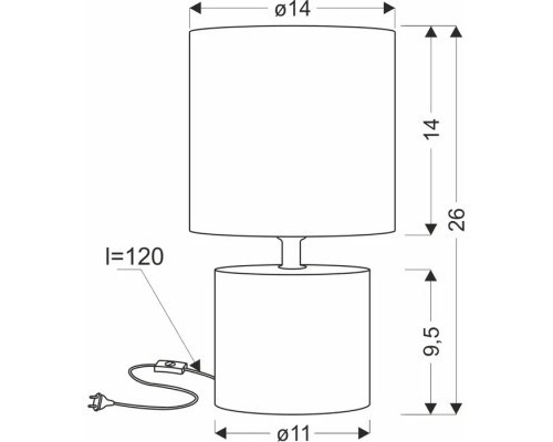 Настільна лампа Candellux 41-24404 DINA (41-24404)