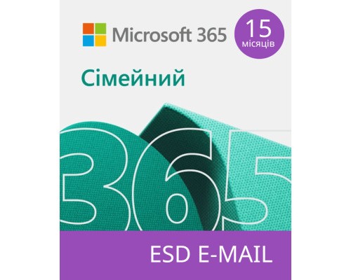 Офісний додаток Microsoft 365 Family 32/64 AllLngSub PKLic 15 місяцв Online CEE C2R NR (6GQ-01404)