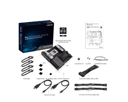 Серверна материнська плата ASUS PRO WS WRX90E-SAGE SE sTR5 WRX90 8xDDR5 M.2 EEB (90MB1FW0-M0EAY0)