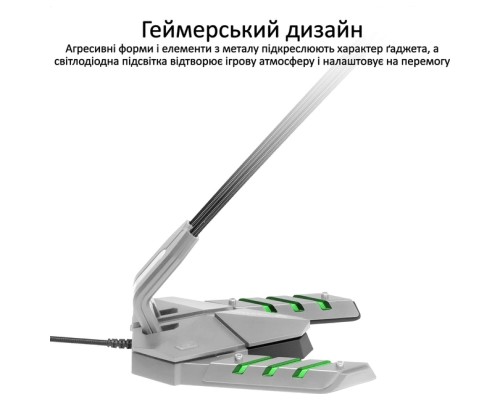Мікрофон Vertux Streamer-3 LED USB Grey (streamer-3.grey)