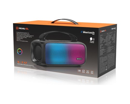 Акустична система REAL-EL X-717 Black (4743304105359)