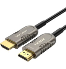 Кабель мультимедійний HDMI to HDMI 60.0m V2.1 Optical 8K 60Hz 48Gbps Dolby 7.1 TPE Black Metal Type Vention (AAZBAE)