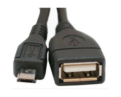 Дата кабель OTG USB 2.0 AF to Micro 5P 0.8m Atcom (16028)