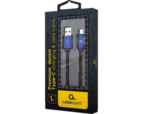 Дата кабель USB 2.0 AM to Type-C 1.0m Cablexpert (CC-USB2J-AMCM-1M-BL)
