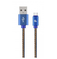 Дата кабель USB 2.0 AM to Type-C 1.0m Cablexpert (CC-USB2J-AMCM-1M-BL)