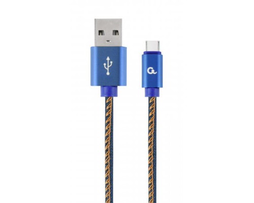 Дата кабель USB 2.0 AM to Type-C 1.0m Cablexpert (CC-USB2J-AMCM-1M-BL)
