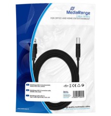 Кабель для принтера USB 2.0 AM/BM 5.0m Mediarange (MRCS102)