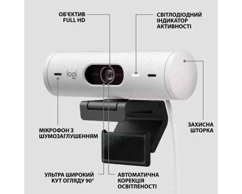 Веб-камера Logitech Brio 500 Off-White (960-001428)