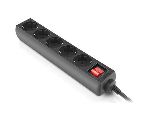 Мережевий фільтр живлення REAL-EL RS-Protect M 1.8m, black (EL122300026)