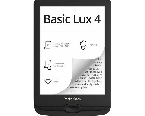 Електронна книга Pocketbook 618 Basic Lux 4, Black (PB618-P-CIS)