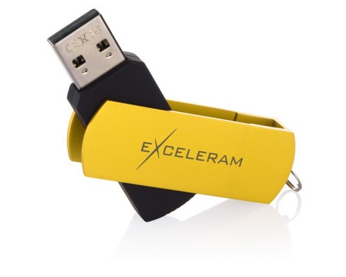 USB флеш накопичувач eXceleram 32GB P2 Series Yellow2/Black USB 2.0 (EXP2U2Y2B32)