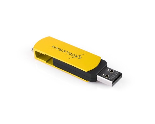 USB флеш накопичувач eXceleram 32GB P2 Series Yellow2/Black USB 2.0 (EXP2U2Y2B32)