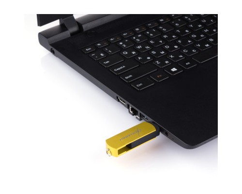 USB флеш накопичувач eXceleram 32GB P2 Series Yellow2/Black USB 2.0 (EXP2U2Y2B32)