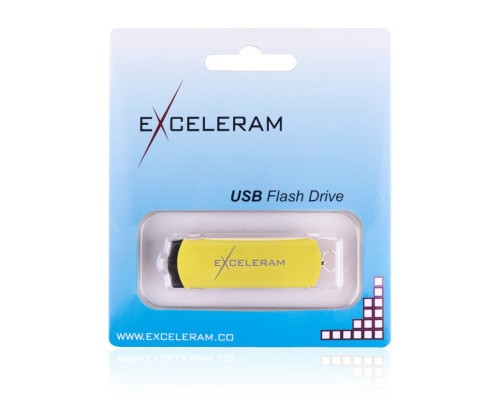 USB флеш накопичувач eXceleram 32GB P2 Series Yellow2/Black USB 2.0 (EXP2U2Y2B32)