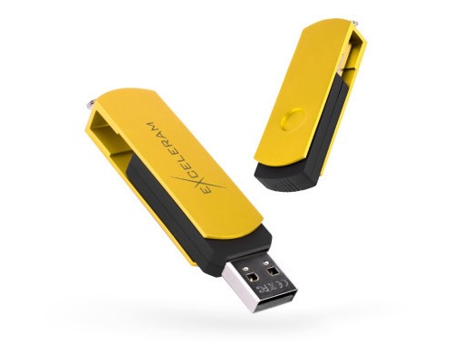 USB флеш накопичувач eXceleram 32GB P2 Series Yellow2/Black USB 2.0 (EXP2U2Y2B32)