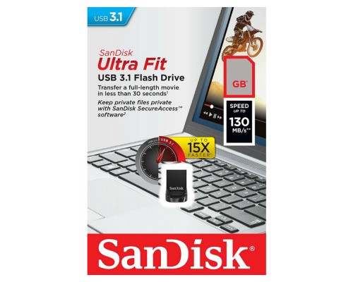 USB флеш накопичувач SanDisk 256GB Ultra Fit USB 3.1 (SDCZ430-256G-G46)