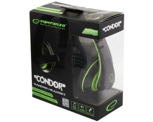 Навушники Esperanza EGH300B Green (EGH300G)