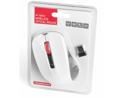 Мишка Modecom MC-M9.1 Wireless White (M-MC-0WM9.1-200)