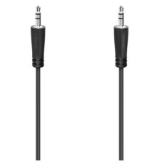 Кабель мультимедійний 3.5 mm Jack - 3.5 mm Jack Stereo 1.5 m Black Hama (00205262)