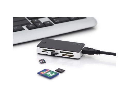 Зчитувач флеш-карт Digitus USB 3.0 All-in-one (DA-70330-1)