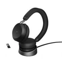 Навушники Jabra Evolve2 75 MS Stereo USB-A + База Black (27599-999-989)