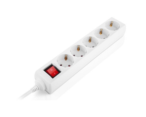 Мережевий фільтр живлення REAL-EL RS-Protect M 1.8m, white (EL122300025)