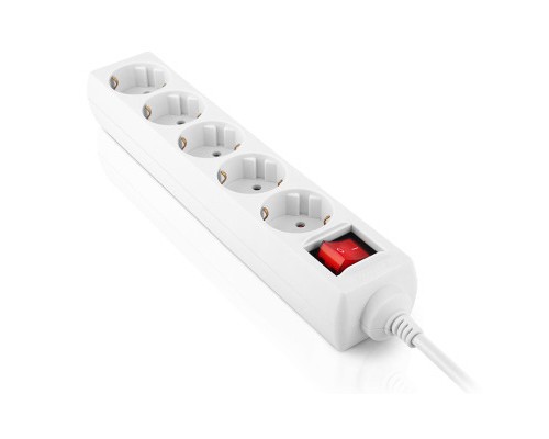 Мережевий фільтр живлення REAL-EL RS-Protect M 1.8m, white (EL122300025)