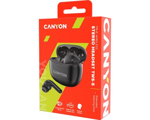Навушники Canyon TWS-5 Black (CNS-TWS5B)