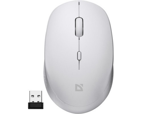 Мишка Defender Auris MB-027 Silent Wireless White (52028)