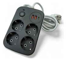 Мережевий фільтр живлення XoKo XK-SP-4-2-1-BK