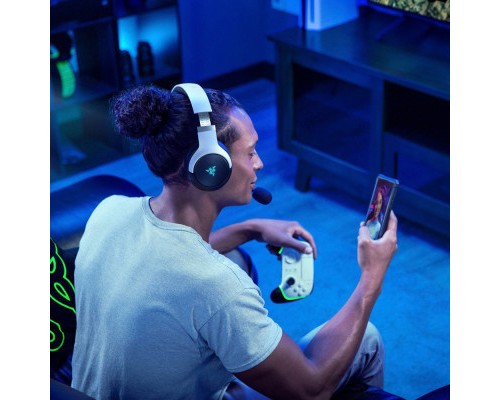 Навушники Razer Kaira Pro Hyperspeed for PS5 Bluetooth White-Black (RZ04-04030200-R3G1)