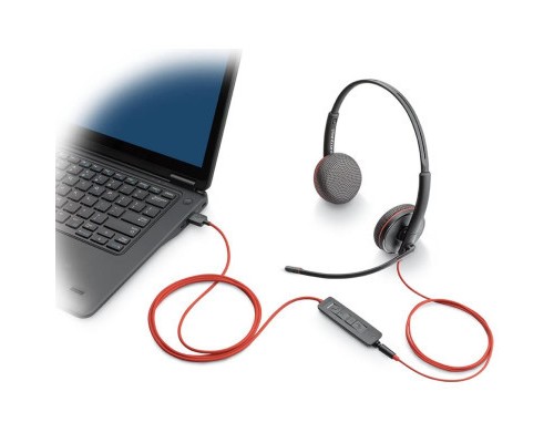 Навушники Poly Blackwire 3225 USB-A/C/+ 3.5mm (8X229AA)