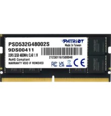 Модуль пам'яті для ноутбука SoDIMM DDR5 32GB 4800 MHz Patriot (PSD532G48002S)