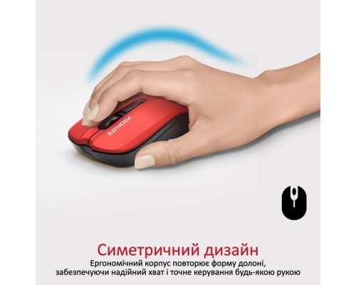 Мишка Promate Contour Wireless Red (contour.red)