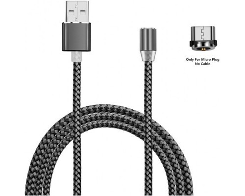Дата кабель USB 2.0 AM to Micro 5P 1.2m Magneto grey XoKo (SC-355m MGNT-GR)
