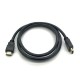 Кабель мультимедійний HDMI to HDMI 0.8m v1.4, OD-7.5mm Merlion (YT-HDMI(M)/(M)HS-0.8m)