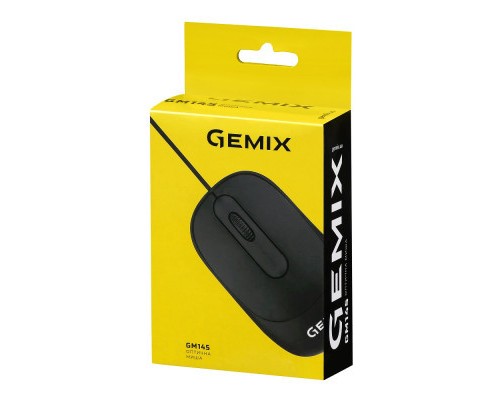 Мишка Gemix GM145 USB Black (GM145Bk)