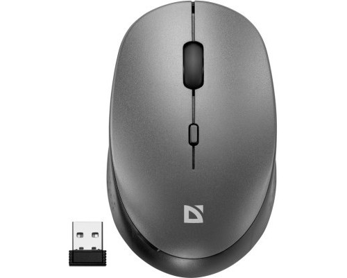 Мишка Defender Auris MB-027 Silent Wireless Grey (52029)