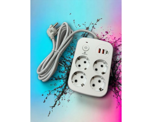 Мережевий фільтр живлення XoKo XK-SP-4-2-1-WH