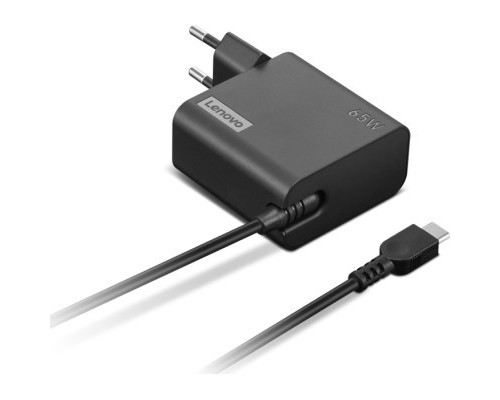 Блок живлення до ноутбуку Lenovo 65W, USB Type-С, wall mount (4X21L54610)