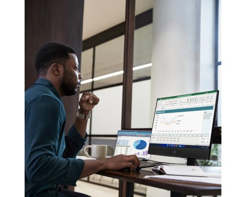 Комп'ютер HP ProOne 440 G9 AiO / i5-12400T, 8, F256GB+1Tb, WiFi, кл+м (6D379EA)