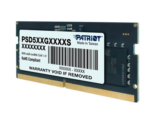 Модуль пам'яті для ноутбука SoDIMM DDR5 8GB 4800 MHz Patriot (PSD58G480041S)